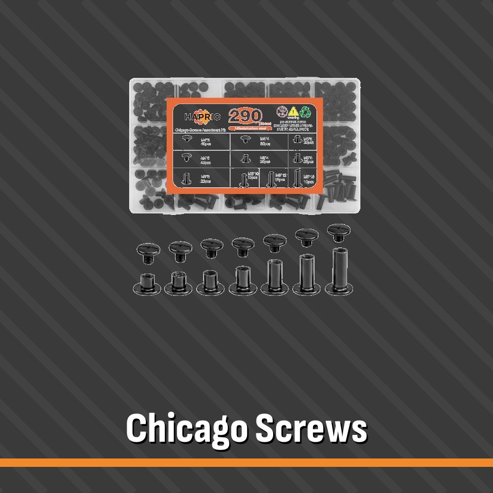 Chicago Screws: Chicago screws for leather by Hapric