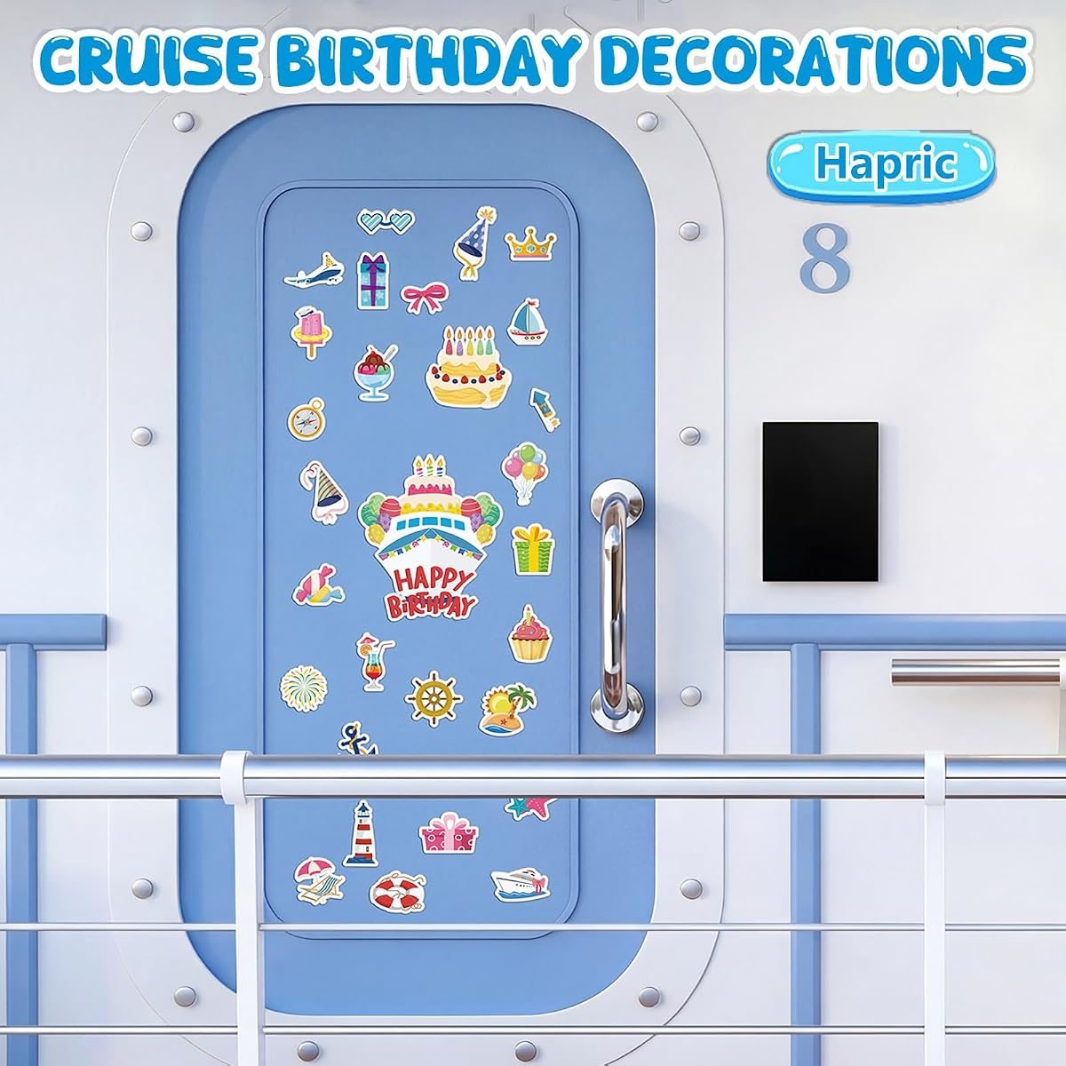 30-Piece Birthday Cruise Door Magnets, view 2
