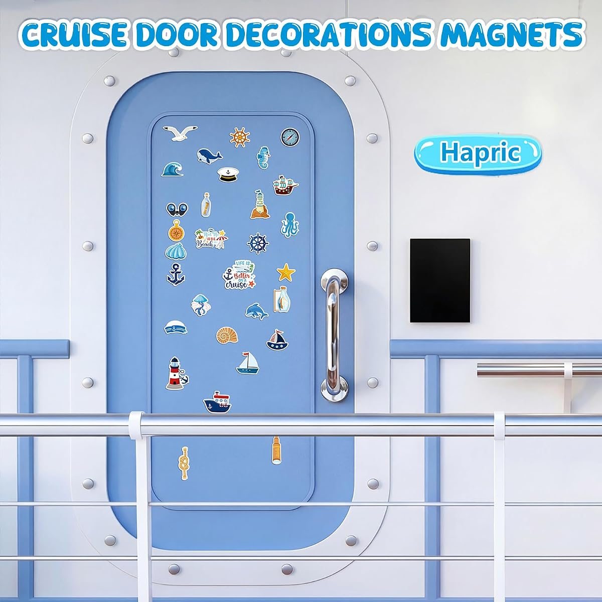 30-Piece Ocean Cruise Door Magnets, view 2