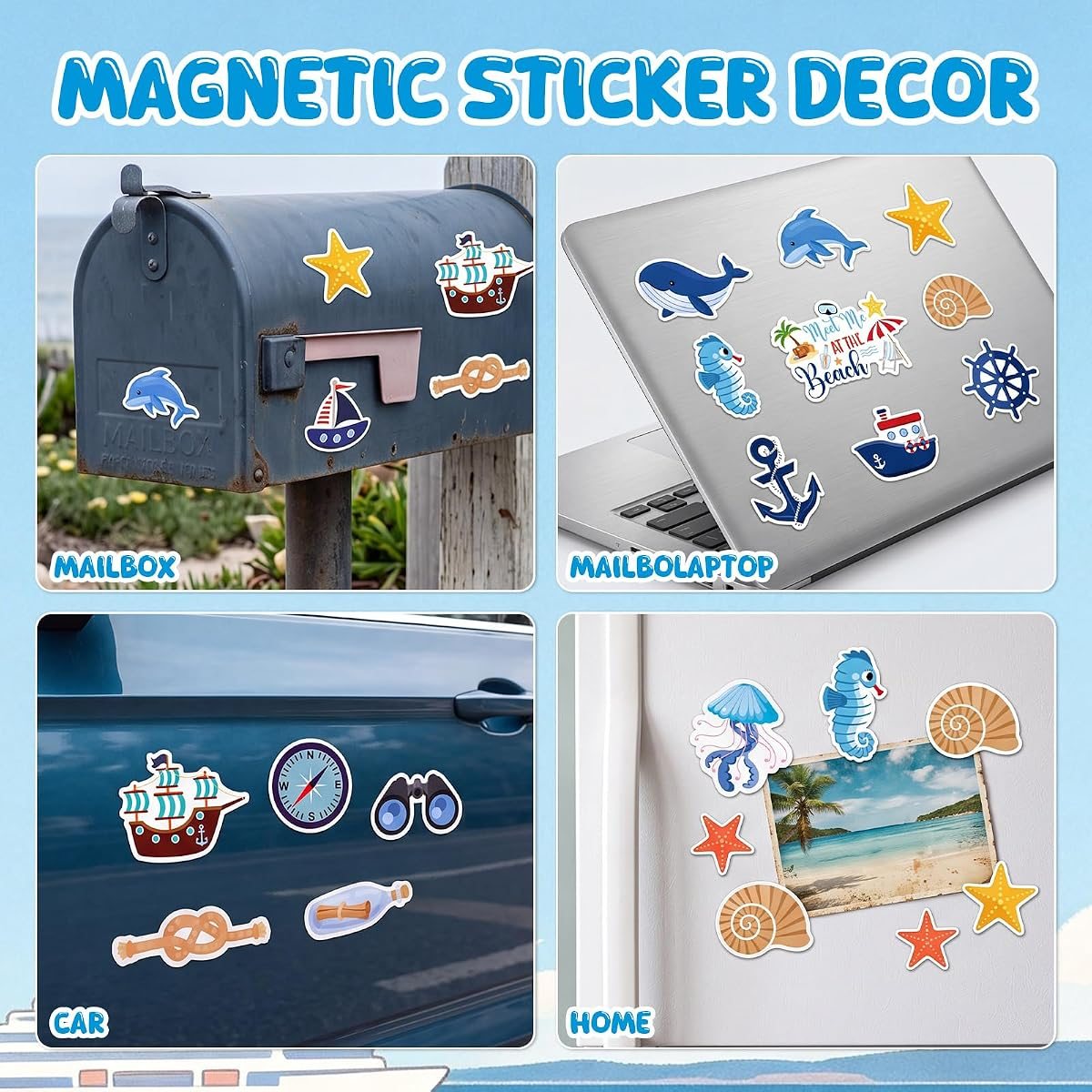 30-Piece Ocean Cruise Door Magnets, view 5