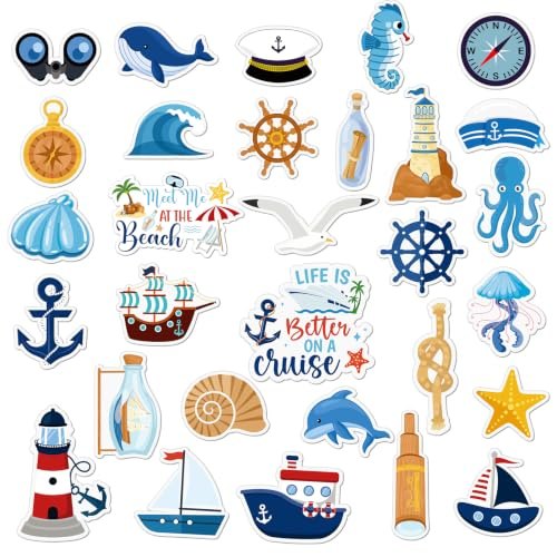 30-Piece Ocean Cruise Door Magnets by Hapric