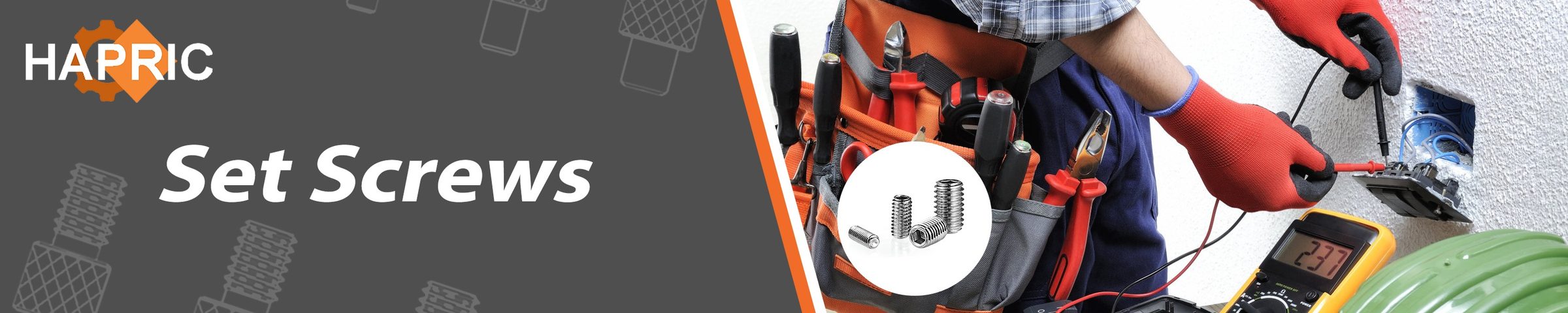 Hapric Set Screws banner